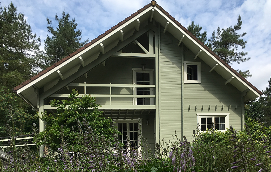 Houten woning in Poppel
