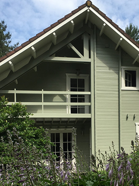 Houten woning in Poppel