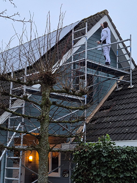 Houten log woningherstel in Rilland