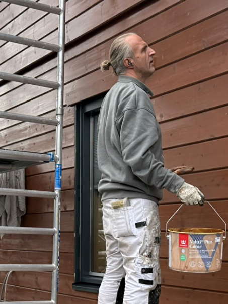 Finnhouse woning schilderen in Heerewaarden