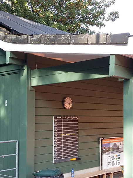 Schilderwerk tenniskantine Leiden