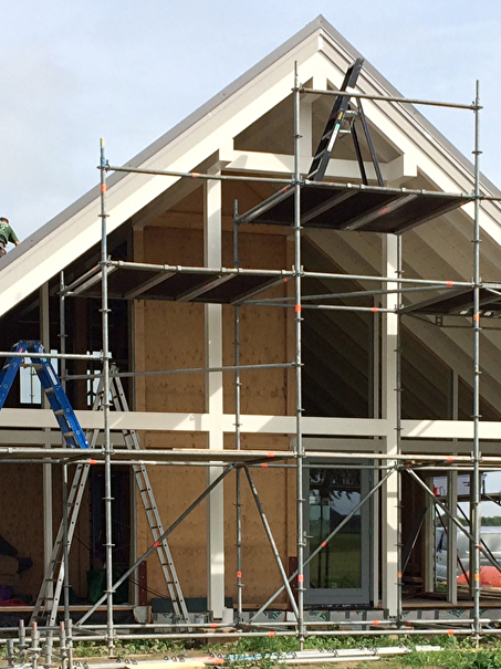 Bezoek bouwlocatie Post & Beam woning